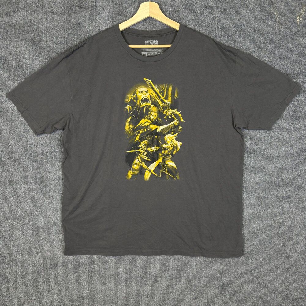 World of Warcraft The War Within Blizzard T-Shirt Mens Size 3XL Gray Graphic Tee